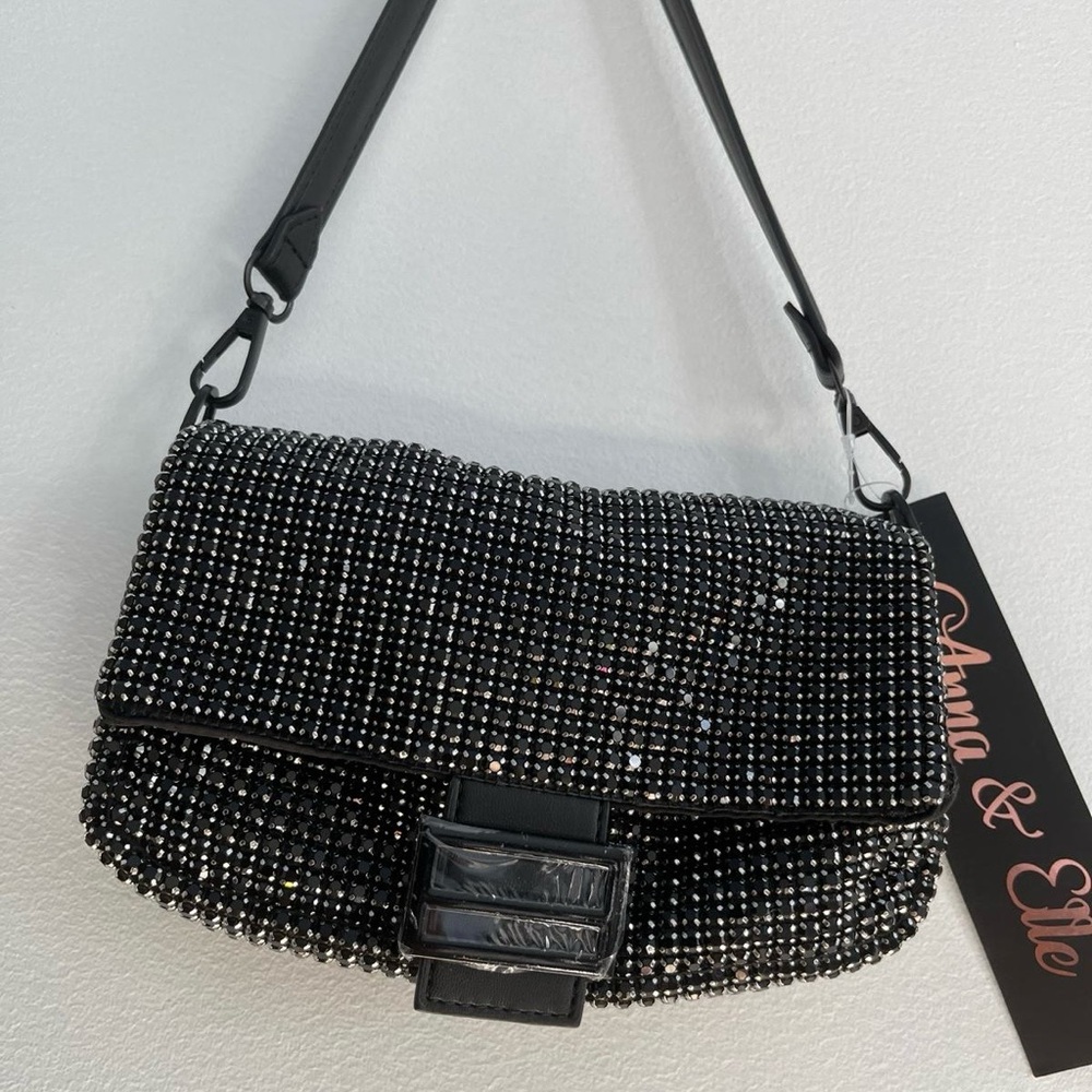 Anna & Elle sparkly Rhinestone Baguette NWT